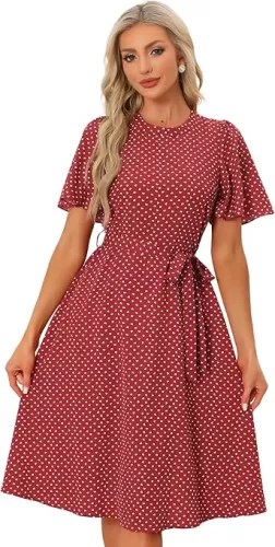 Allegra K Heart Dress for Women