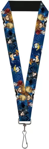 Buckle Down Lanyard-1.0-Kingdom Hearts 6-Character Pose/Dark Blues