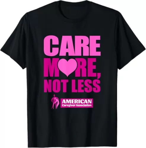 Care More/Not Less-Heart (Official ACA Apparel) T-Shirt