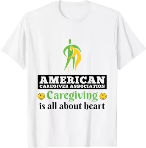 Caregiving Is All About Heart T-Shirt (Official ACA Apparel) T-Shirt
