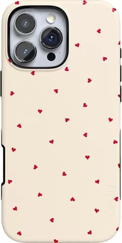 Casely iPhone 16 Pro Case | Be Mine | Tiny Hearts | Compatible with MagSafe | Bold Protective Design