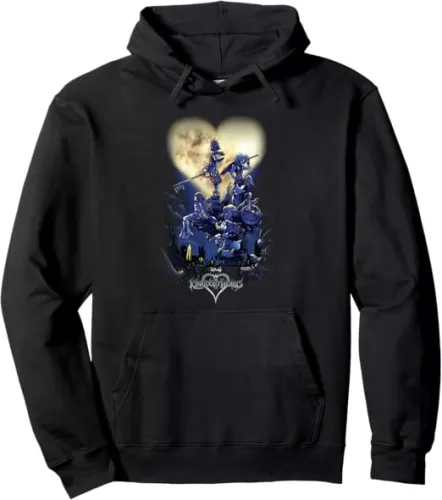 Disney Kingdom Hearts Group Shot Logo Pullover Hoodie