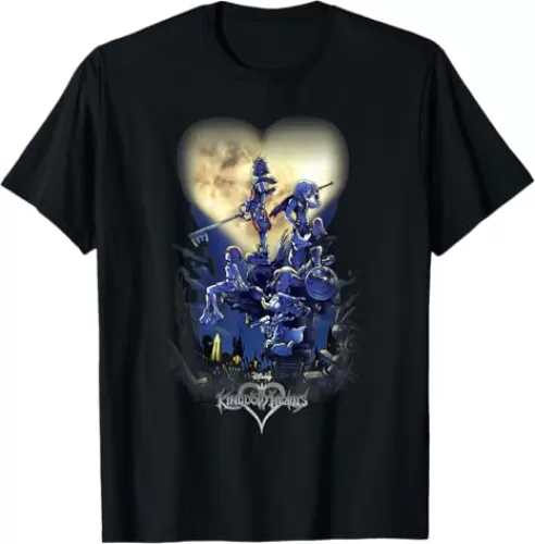 Disney Kingdom Hearts Group Shot Logo T-Shirt