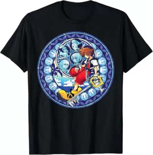 Disney Kingdom Hearts Sora Stained Glass T-Shirt