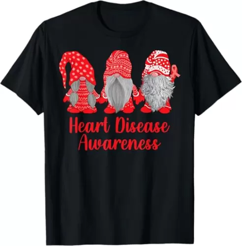 Heart Disease Awareness Wear Red In February Family Matching T-Shirt