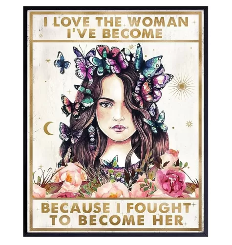 Inspirational quotes Butterflies Wall Decor - Women