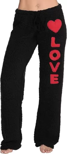 Just Love Women Printed Plush Pajama Pants