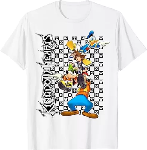 Kingdom Hearts - Check Group T-Shirt