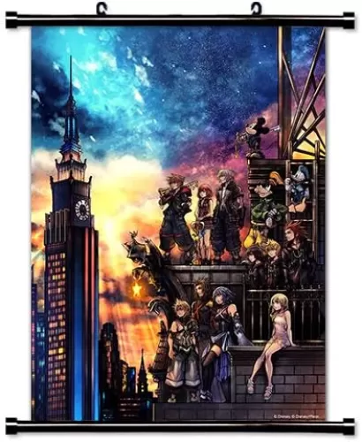 Kingdom Hearts 3 Game Fabric Wall Scroll Poster (16x22) Inches [VG] Kingdom Hearts 3-32