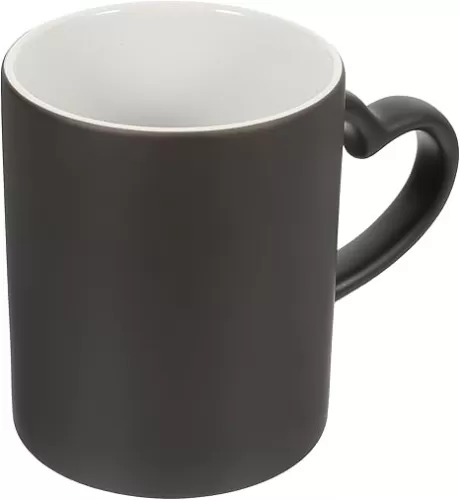 NUOBESTY Color Changing Mug - Ceramic Coffee Mug, Heart-Shaped Discoloration Cup, Sublimation Water Cup, Latte Cup