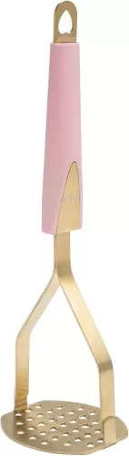 Paris Hilton Potato Masher, Heart-Shaped Stainless Steel Design, Non-Slip Handle, Dishwasher Safe, Pink