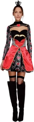 Smiffys womens Fever Queen of Hearts Costume