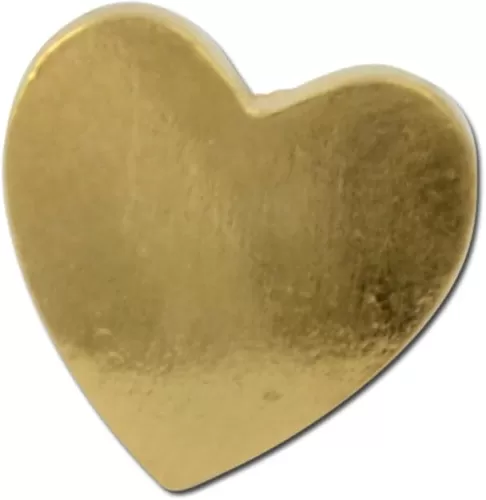 STOCKPINS Heart Lapel Pin - Gold, Retro Style for Valentine
