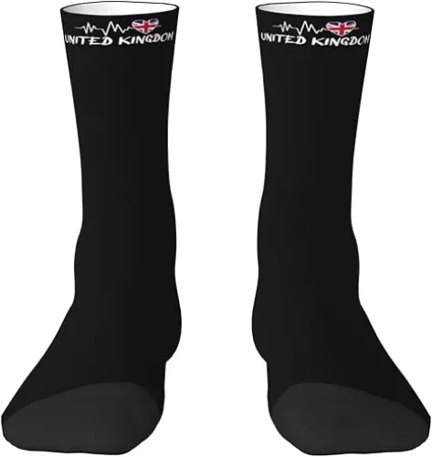 United Kingdom Heartbeat Fashionable Adult Socks Comfortable Stylish Everyday Wear3