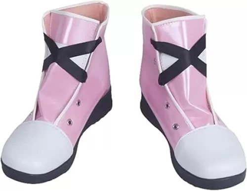 YuanCos Kairi Princess of Heart Pink Short Halloween Cosplay Shoes Boots S008