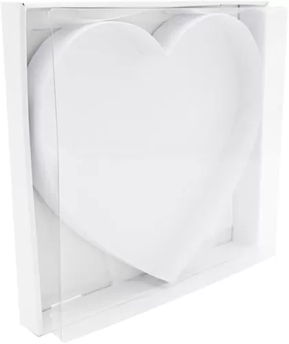12" Fillable Cardboard Letter Charcuterie Gift Cupcake Box With Cover Sweets Packaging (Heart)
