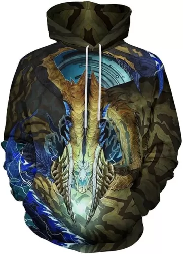 3D Game Rey Dau Printed Hoodies Novelty Casual Hoodie Pullover Sweatshirts With Pockets