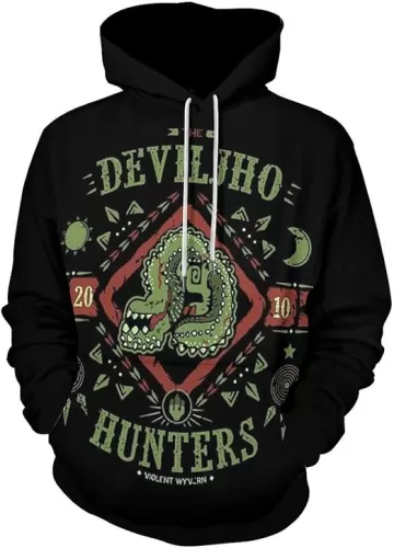 3D Games Rathalos Hoodies Printed Novelty Casual Hoodies Pullover Sweatshirts with Pockets