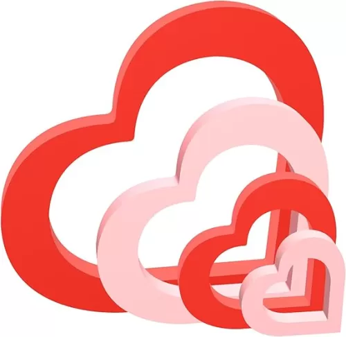 4Pcs Valentine