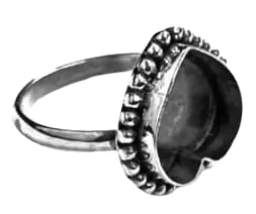 925 Sterling Silver Ring Bezel For Heart Shape Gemstone, Ring Bezel Setting, Heart Shape Bezel Setting Cup, Ring Bezel For Resin
