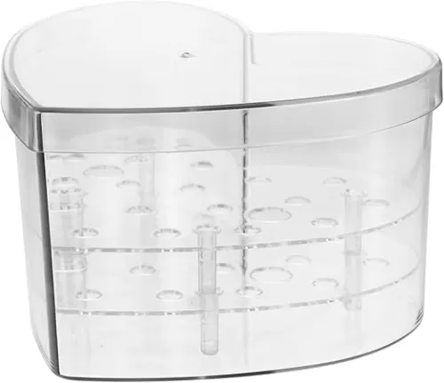 Clear Acrylic Heart-Shaped Flower Box for Floral Arrangements Small Transparent Decorative Case for Weddings Birthdays and Special Occasions