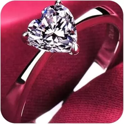 CZ Engagement Rings for Women 925 Sterling Silver Solitaire Cushion Love Heart Cubic Zirconia Promise Engagement Ring