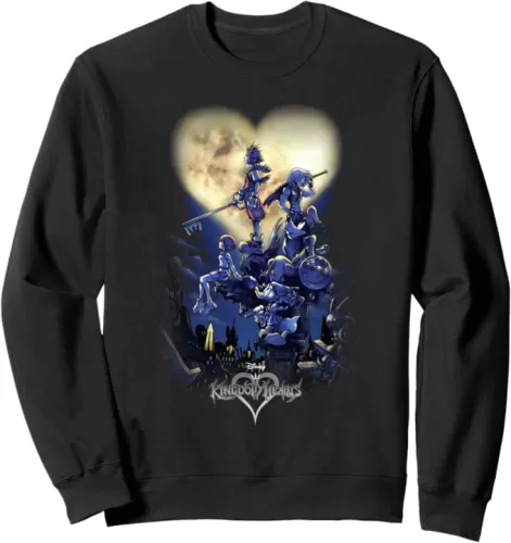 Disney Kingdom Hearts Group Shot Logo Sweatshirt