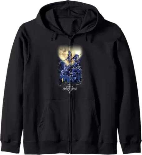 Disney Kingdom Hearts Group Shot Logo Zip Hoodie