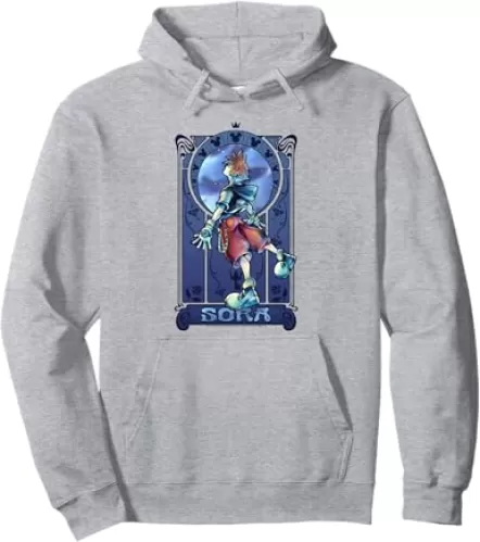 Disney Kingdom Hearts Sora Nouveau Celestial Poster Pullover Hoodie