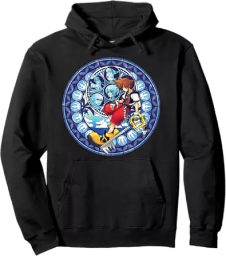 Disney Kingdom Hearts Sora Stained Glass Pullover Hoodie