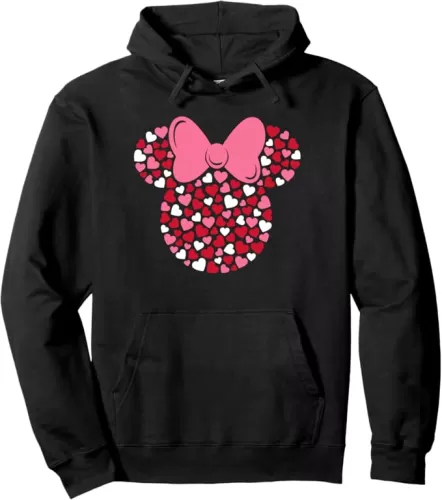 Disney Minnie Mouse Icon Pink Hearts Valentine