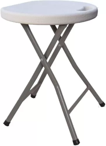 Folding Stool, Durable, Shower Stool, Folding Heart Shape Lightweight Plastic Stool, Suitable for Bathroom, Elderly Others Who Want to Sit While Bathing (Color : White)