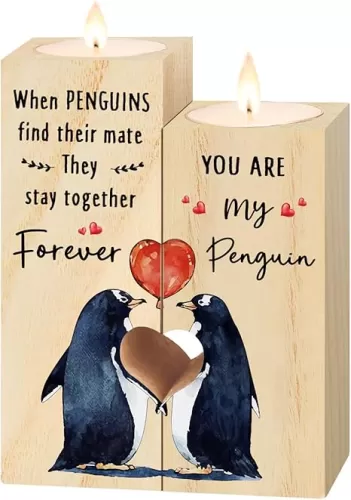 Gifts for Him/Her, Anniversary Wedding Gifts for Men or Women- Heart Shaped Candle Holders, I Love You Birthday Wedding Gifts for Couple Boyfriend Girlfriend Wife Husband