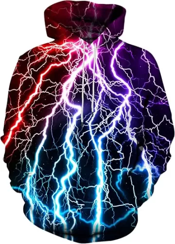 Hgvoetty Unisex 3D Novelty Hoodies for Men Women Cool Graphic Pullover Sweatshirts with Pockets