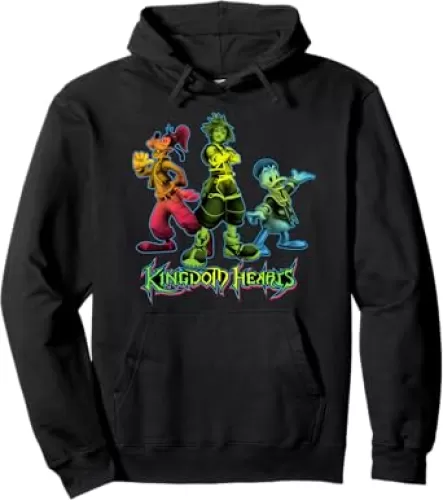 Kingdom Hearts - Sora Goofy Donald Duck Trio Pullover Hoodie