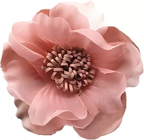 Large Red Rose Flower Brooches Pins for Women Dainty Satin Fabric Brooches Big Camellia Flower Brooch Wedding Party Clothing Pin Accessory Jewelry