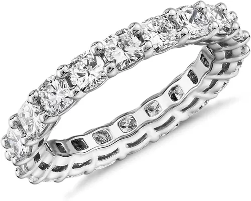 PAVOI 14K Gold Plated Rings with Cubic Zirconia Love - 4mm Stackable for Women - Gold Rings