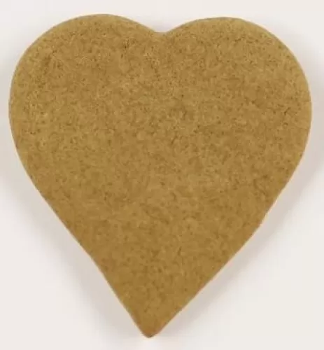 Scott's Cakes Undecorated 3.25" Classic Collection Heart Gingerbread Cookies