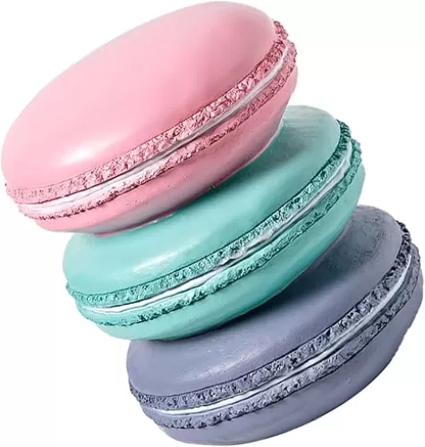 Simulated Food Stool Soft Retro Fun Ingenious Decorative Low Food Shoe Changing Stool for Home (Sweetheart Cookie)