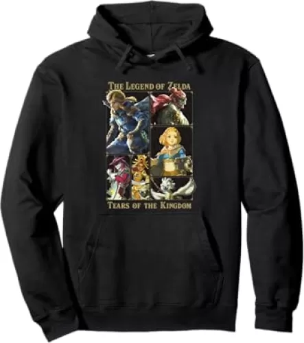 The Legend of Zelda: Tears of the Kingdom Character Box Up Pullover Hoodie