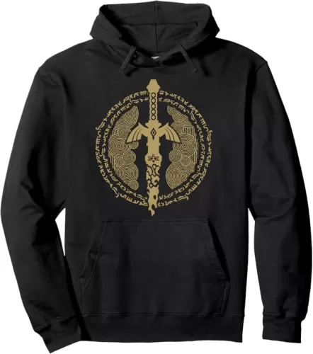 The Legend of Zelda Tears Of The Kingdom Master Sword Logo Pullover Hoodie