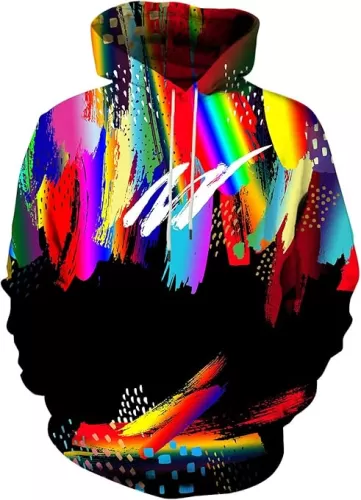 Unisex 3D Printed Hoodies Graphic Pullover Hooded Sweatshirt for Men Women