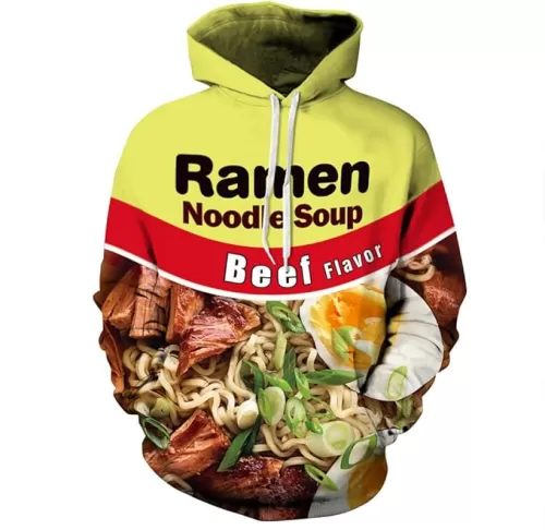 ZUEVI Men's Hoodies Novelty 3D Funny Printed Graphic Pullover Hoodie Sweatshirts with Pockets