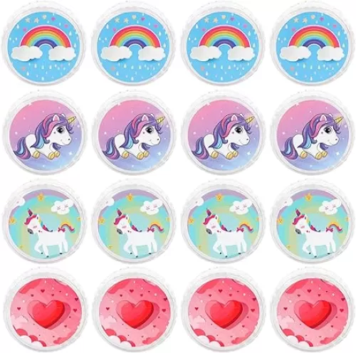 16 Pcs Light up Yo Yo for Kids LED Responsive Ball Plastic Unicorn Yoyo Pink Yoyo Rainbow Heart Yoyo for Beginner Kids Girls Gifts Birthday Christmas