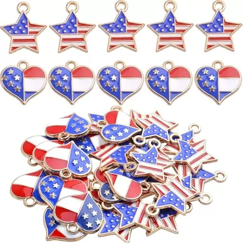 Aylifu Love Heart Charm Mini Metal Silver Heart Pendants Drops Charms Pendants for Necklace Bracelet Earring