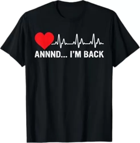 Coronary Bypass Artery Open Heart Diseases Surgery Heartbeat T-Shirt