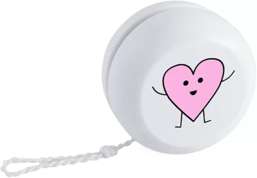 'Happy Cute Love Heart' Retro Style Yo-Yo (YY00039295)