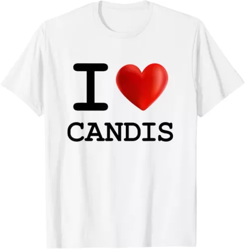 I Love CANDIS Heart Name T Shirt Gift