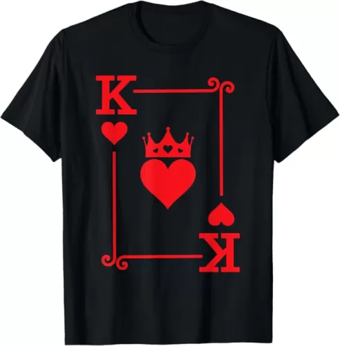King Hearts Card Costume - Playing Cards - King of Hearts T-Shirt