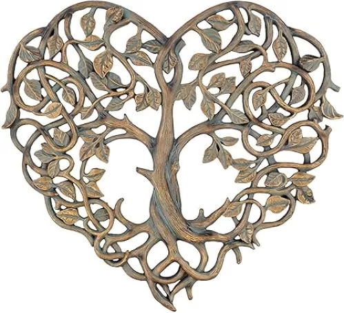 Old River Outdoors Tree of Life/Heart Wall Plaque 12" Decorative Art Sculpture - I Love You Decor